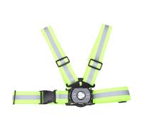 Luocute Running Lights for Runners, 500LM 6 Modes IPX4 Reflective Vest | 1800mAh Rechargeable, 45° Adjustable Beam, 360° Visibility Up to 650 Ft, for Waist 31-51 in, for Night Jogging Cycling Hiking