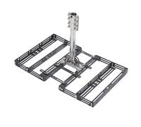 Luocute Satellite Installation Kit, Stainless Steel Roof Mount Bracket with 160 Degree Tilt Adjustment for Mini V1 V2, Easy Installation No Drilling Required