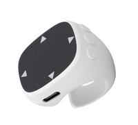 Luocute Scrolling Ring Remote Control, Multi Functional Touchscreen Smart Bluetooth Remote Page Turner, Suitable for Camera Phones Tablets (White)