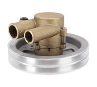 Luocute Sea Water Pumps 21255090 Belt Pulley OE Replacement, Double V Belt Pulley 21255090 Sea Water Pumps Assembly Replacement for Engines 4.3 GL 5.0 V6 V8