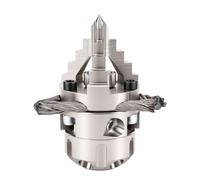 Luocute Sewer Jetter Nozzle 1/2 NPT 360° Rotating with Wire Brush | Stainless Steel Drain Cleaning Tool, 3 Front 6 Rear Ceramic Ports, Fits 100-300 Bar Pressure Washer, for Municipal Pipe