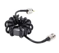 Luocute Shortwave Choke Rings, 1.8 30MHz 600W 1:1Current Balun Short Wave Choke Coil with M Male to M Female Connector, for Radio Station Feeder Line Signal Improvement