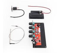 Luocute Silent Guitar Piezo Pickup, Headphone Monitoring Mode Multi Dimensional EQ Control Built In Delay Effect, for Acoustic Classical Guitars