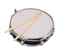Luocute Snare Drum Set, 14 Inch Super Slim Stainless Steel Student Snare Drum with Drumsticks, Suitable for Beginner Practice Performance (Wine Red)