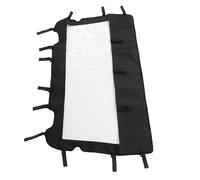 Luocute Soft Rear Windshield, Weatherproof Clear PVC UTV Back Window Dust Panel for XP 1000 2014 to 2023, with Anti Slip Webbing for Quick Installation