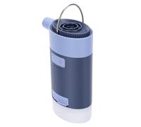 Luocute Solar Air Pump with Camp Light, 4000Mah | Solar Rechargeable, Led Lantern for Tent, 4 Nozzles, Portable Inflator for Mattress Boat, Low Pressure Deflate for Storage