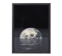 Luocute Speaker Night Light, Moon Above The Water Decoration Light Painting, USB BT Speaker 18x24cm, Double The Functionality with Extreme Convenience for Modern Living Space
