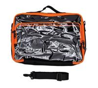 Luocute Speed Cube Storage Bag, Transparent Carrying Case | Tough Nylon EPE Foam Padding, Detachable Dividers for 12 Cubes, Outer Clear Pocket for Timer Accessories, Reinforced Handle