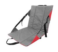 Luocute Stadium Chair with Back Support, Portable Lightweight Folding Cushion for Bleachers, Water Proof Polyester Fiber Seat for Outdoor Fishing Music Festival (Red)