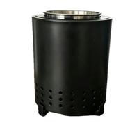 Luocute Stainless Steel Tabletop Fire Pit, Portable Mini Low Smoke Camping Firepit with 360° Airflow Design, Fire Pit for with Carry Bag for Camping Backyard Patio Garden Picnic (16.5 * 13 * 13)