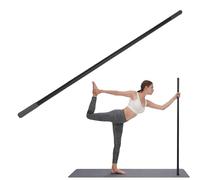 Luocute Steel Adjustable Stretching Stick, 4 Section Mobility Bar with Non Slip Foam Handles for Pilates, Balance, Posture Correction, Exercise Training
