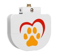 Luocute Step On Dog Water Fountain, Paw Controlled Drinking Dispenser Automatic Dog Sprinkler with Soft Hose and Connector for Outdoor Yard