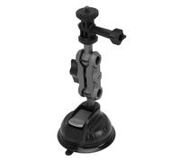 Luocute Suction Cup Car Mount, with 1/4 Inch Interface Aluminum Alloy Phone Holder, 85mm TPU Suction Cup Arm for X5 X4 X3 Action 5 Pro 4, 360° Adjustable Dual Ball Head (1PC)