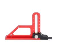 Luocute Table Saw Height Gauge 0 to 60mm Aluminum Alloy 45 Degree | and Inch Scales, 45 Degree Blade Check, Oxidation Resistant Body, Light Enough for the Bench