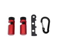 Luocute Tall Stair Gauges, CNC Machined Anodized Aluminum Alloy Rustproof Stair Gauge Knobs with Anti Lost Bracket and Portable Hook, for Framing Square Beam Rafter Layouts