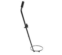 Luocute Telescoping Inspection Mirror with 3 Wheels, 2X Shatterproof Convex 30cm Diameter Under Vehicle Search Mirror, Adjustable Angle and LED Flashlight for Security Inspections