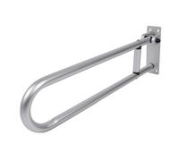 Luocute Toilet Grab Bar, 23.82 X 7.87 X 2.36in Anti Slip Handicap Grab Bars, Flip Up Bathroom Toilet Safety Rails, Stainless Steel Support Handrails for Seniors Elderly Disabled