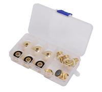 Luocute Trumpet Turquoise Finger Buttons Rods Valve Covers Repair Accessories, Trumpet Valve Finger Button Metal and Abalone Shell Trumpeting Valving Replacement Part