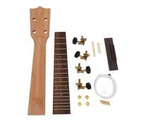Luocute Ukulele Neck Replacement Kit, Neck and Rosewood Fretboard, with Easy Installation for 23 Inch Ukulele, DIY Musical Instrument Accessories