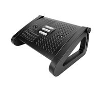 Luocute Under Desk Foot Rest with Massage Roller | Non-slip ABS Platform, 6-Level Adjustable Ergonomic Stool, Fits Home and Office Desks