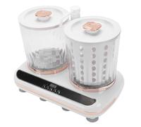 Luocute Underwear Washing Machine, 2L X 2 Dual Tub Portable Washer with Spin Dry Drain Pipe and Type C Charging, for Lingerie Socks Baby Clothes Travel Home Apartment