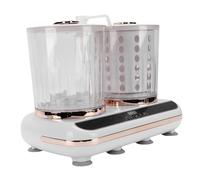 Luocute Underwear Washing Machine, 2Lx2 Dual Tub Portable Washer Spin Dry with Drain Pipe, Rechargeable Cordless Mini Washing Machine for Lingerie Socks Small Clothes Home Travel