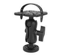 Luocute Upgrade Universal Fish Finder Mount Round Base, 360° Rotation Ball Mount Fish Finder Bracket for Marine Boat Kayak Pontoon Canoe for Helix, Electronic Mount with Abs Steady