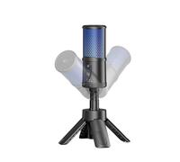 Luocute USB Condenser Microphone, Professional Studio Sound Quality Real Time Monitoring Gaming Mic with 48kHz 24bit High Resolution, AI Noise Reduction and RGB Lighting, Foldable