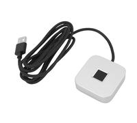 Luocute USB Fingerprint Reader, Hello Biometric Scanner for PC Laptop with 360 Degree Touch Fast Recognition, USB A 3.0 Type C Support (Silver)