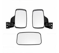 Luocute UTV Side and Rear Mirror Set, CNC Alloy Frame with 360 Degree Adjustable Universal Joint, Convex Mirrors for 1.5 1.75 2 in Roll Bar Tubes, Compatible with ATV UTV Motorcycle