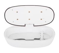 Luocute UV Sterilizer Box, ABS Material 360 Degree Ultraviolet Disinfection with LED Indicator for Phone Nail Tools Makeup Brush Jewelry (9 lamp beads UK Plug)