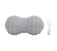 Luocute Vibrating Peanut Massage Ball, 4 Speed Electric Deep Tissue Trigger Point Massager, Ergonomic Design for Neck Back Waist Legs Muscle Pain Relief (Gray)