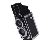 Luocute Vintage Digital Camera, Retro TLR Style Autofocus 12MP 1080P FHD Point and Camera, Compact Portable with 16GB Card and 1000mAh Battery, for Beginners Teens Adults