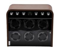 Luocute Watch Winder with LED Lights, 10dB Quiet Motor 5 Modes for Automatic Watches Wooden Rotating Box
