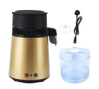 Luocute Water Distiller, 4L Stainless Steel Fully Automatic 750W Countertop Distilled Water Maker with Glass Carafe, for Home Kitchen Office Laboratory (UK Plug)
