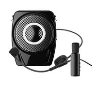 Luocute Waterproofing Rechargeable BT Speaker Systems, 2.4G 20H Playback LED Display Amplifier Headset Microphone Lapel Mic 25W PA System for Teaching Training Promotion