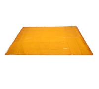 Luocute Welding Curtain, Retardant PE Welding Screen 5.71 X 7.68 FT Golden Yellow with Hanging Holes, for Workshop Automotive Inspection Shipyard Industrial Site