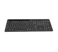 Luocute Wireless Gaming Keyboard, 115 Keys RGB Backlight ABS Material Adjustable Stand Slot 6 Buttons Mouse Layout for Efficient Document Processing and Data Input