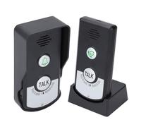 Luocute Wireless Intercom System, 2 Way Voice Intercom with Rechargeable Battery and IP54 Waterproofing, Home Security Easy Install for Home Hospital Office Laboratory