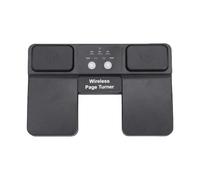 Luocute Wireless Page Turner Pedal, 5.0 Music Page Turner for Tablets Smartphones Piano Guitar, with Multimedia Control Anti Slip Rubber Pads, for Stage Practice Classroom