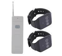 Luocute Wireless Pager System, 2 Watch Receiver 1 Transmitter Nurse Call System with 98 Channels, Vibration Buzzer Alert Modes, Ideal for Restaurant Food Truck, Homes, Hospitals,