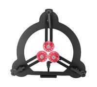 Luocute Wood Lathe Steady Rest, Adjustable Steel Woodturning Center Frame with Rubber Wrapped Rollers for 10 12 and 14 Inch Swing Size Lathes