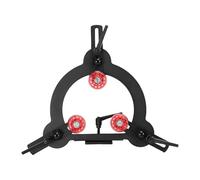 Luocute Woodturning Steady Rest, 3 Rubber Coated Rollers Dual Bearing Design with Pre Adjusted Guide Locking Screens for 8 9 10 Inch Swing Lathes