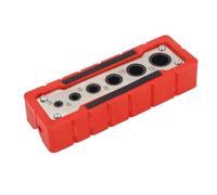 Luocute Woodworking Hole Punch Locator Drill Guide 2mm to 12mm High Speed Steel Wood Doweling Jig for Precise Drilling Alignment with Multiple Size Holes