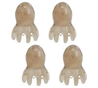 LUODAKA 4PCS Scalp Massage Tool, Handheld Octopus Head Massager Scalp, 8 Foot Acupuncture Points for Head and Body Relaxation, Hair Growth