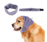 LUODAKA Dog Ear Muffs Noise Protection, Adjustable Quiet Ears for Dogs, No Shake Dog Head Wrap for Anxiety, Thunder, Lightning, Fireworks (Light Purple, L)