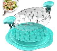 LUODOOHE Upgraded Chicken Shredder, Meat Shredder Tool for Chicken, Pork, Beef, Vegetables, with Non-Slip Base & Clear Lid, Dishwasher Safe, BPA-Free Plastic Kitchen