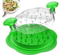 LUODOOHE Upgraded Chicken Shredder, Meat Shredder Tool for Chicken, Pork, Beef, Vegetables, with Non-Slip Base & Clear Lid, Dishwasher Safe, BPA-Free Plastic Kitchen