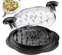 LUODOOHE Upgraded Chicken Shredder, Meat Shredder Tool for Chicken, Pork, Beef, Vegetables, with Non-Slip Base & Clear Lid, Dishwasher Safe, BPA-Free Plastic Kitchen