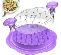 LUODOOHE Upgraded Chicken Shredder, Meat Shredder Tool for Chicken, Pork, Beef, Vegetables, with Non-Slip Base & Clear Lid, Dishwasher Safe, BPA-Free Plastic Kitchen